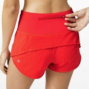 Lululemon Speed Up Short Carnation Red
